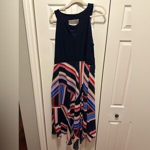 Dress Barn: Long, Hi/ Low Sleeveless Dress: SZ 18W